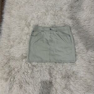 Casual Light khakiDenim Skirt